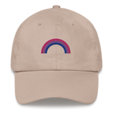Embroidered Bisexual Rainbow Hat: Pride Flag LGBTQ+ Design